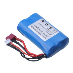 7.4V Li-ion Batery for remote control toy car parts T/JST/SM/Tamiya Plug For wltoys 144001 12428 rc car 7.4V 5000mah battery