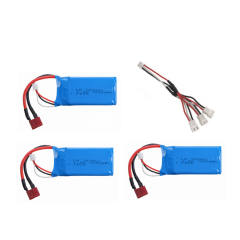 2pcs/set 7.4V 1500mAh Lipo Battery 12423 12428 For  144001 12428 Crawler Car Battery For FT009 RC Boat 2s batteries 903462