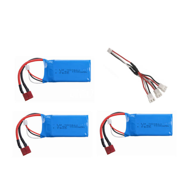 2pcs/set 7.4V 1500mAh Lipo Battery 12423 12428 For  144001 12428 Crawler Car Battery For FT009 RC Boat 2s batteries 903462