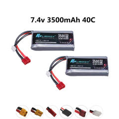 HIGH POWER RC Car Lipo Battery 7.4V 3500mAh Max 60C For Wltoys 12428 12423 RC Car Upgrade part For Wltoys 144001 feiyue 03 Q39