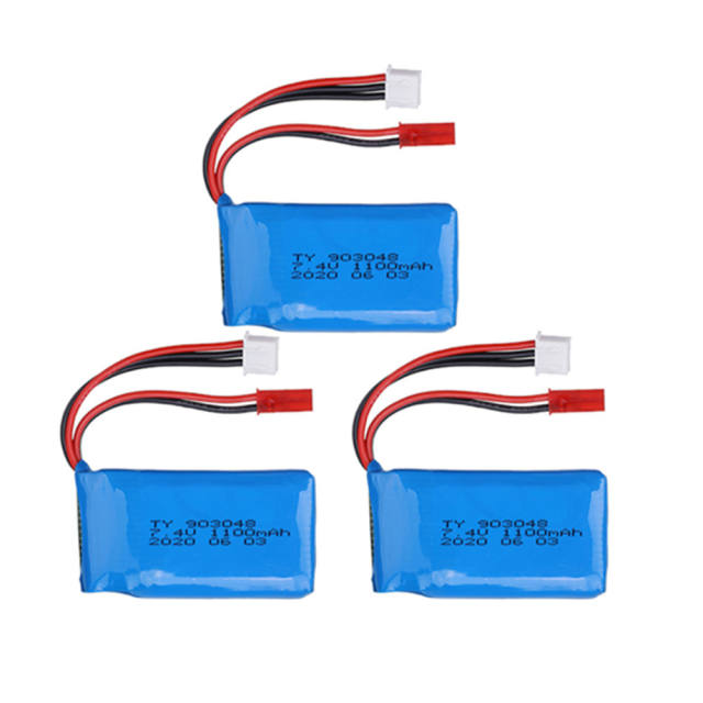 7.4V 1100mah LiPo Battery For  V353 A949 A959 A969 A979 k929 RC Cars Helicopters Boats Parts 7.4v  903048 battery 1pcs