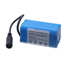 2011-5 T188 T888 C18 V007 Remote Control RC Fishing Hook Bait Boat battery Spare Part 7.4V 6000Mah 18650 battery
