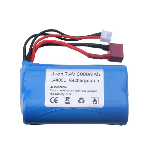 7.4V Li-ion Batery for remote control toy car parts T/JST/SM/Tamiya Plug For wltoys 144001 12428 rc car 7.4V 5000mah battery