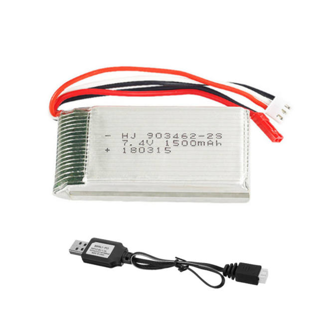 7.4V 1500mAh 2S lipo battery For FT009 RC oats 12423 12428 RC cars Battery 7.4 V Lithium battery 903462