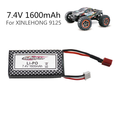 7.4V 1600mah Lipo Battery For  144001 XINLEHONG 9125 Remote Control Cars Toys Battery Spare Parts RC Toy 7.4V Batteries