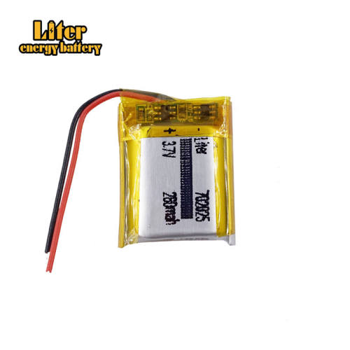 3.7V 280mAh 702025 Liter energy battery Li-polymer Rechargeable Battery for electronic lighter headphones