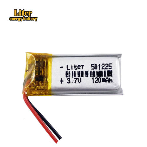 3.7V 120mAh 501225 Liter energy battery Lithium Polymer Rechargeable Battery For Mp3 headphone recorder PAD bluetooth headset