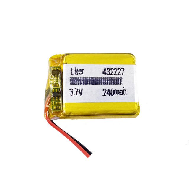 3.7v 240mah 432227 Liter energy battery polymer rechargeable and safe battery for small toys for you babies