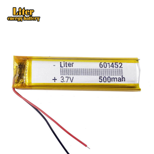 3.7V 500mAh 601452 Liter energy battery li polymer lithium for MP3 bluetooth speaker GPS PSP headset e-book camera