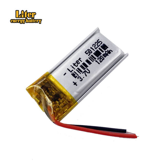 3.7V 120mAh 501225 Liter energy battery Lithium Polymer Rechargeable Battery For Mp3 headphone recorder PAD bluetooth headset