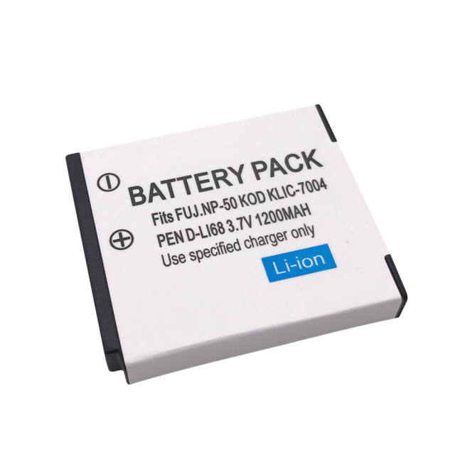 3.7V 1200mAh NP-50 FNP50 NP50 KLIC-7004 KLIC-7004 K7004 D-Li68 Camera Battery For Fujifilm X10 X20 XF1 F50 F75