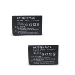 2pcs/lot 7.2V 1250mAh LP-E12 Camera Batteries LP E12 Camera Battery For Canon EOS M M2 100D Kiss X7 Rebel SL1 EOSM EOSM2 EOS100D