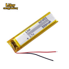 3.7V 500mAh 601452 Liter energy battery li polymer lithium for MP3 bluetooth speaker GPS PSP headset e-book camera