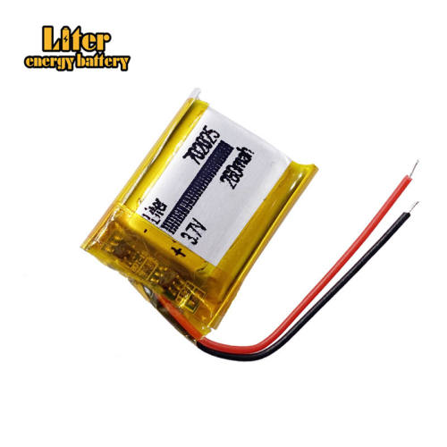 3.7V 280mAh 702025 Liter energy battery Li-polymer Rechargeable Battery for electronic lighter headphones