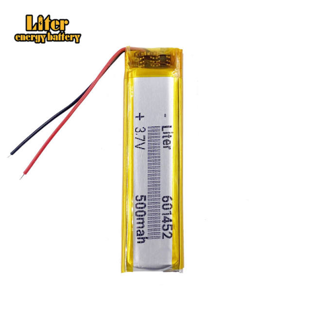 3.7V 500mAh 601452 Liter energy battery li polymer lithium for MP3 bluetooth speaker GPS PSP headset e-book camera
