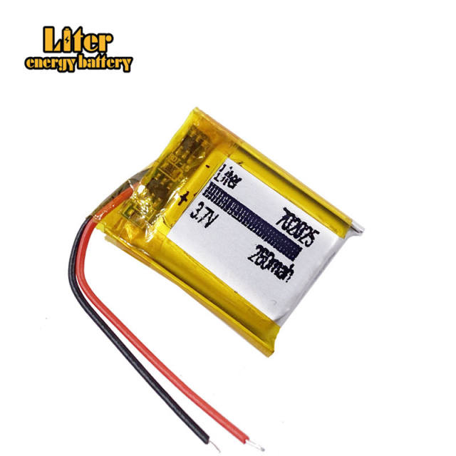 3.7V 280mAh 702025 Liter energy battery Li-polymer Rechargeable Battery for electronic lighter headphones