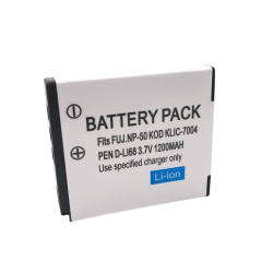 3.7V 1200mAh NP-50 FNP50 NP50 KLIC-7004 KLIC-7004 K7004 D-Li68 Camera Battery For Fujifilm X10 X20 XF1 F50 F75