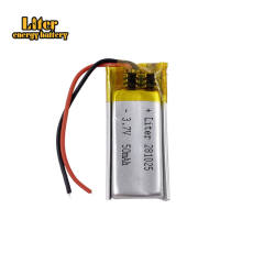 3.7V polymer battery 281025 50mah Liter energy battery camera pen headset MP3 MP4 MP5 small toys Bluetooth stereo
