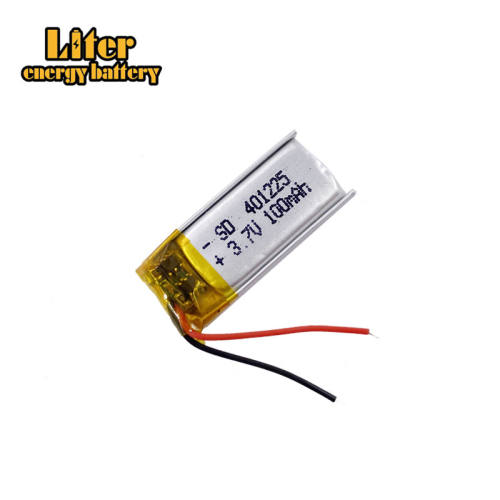 3.7v 401225 100mah Liter energy battery rechargeable lithium polymer battery for smart watch