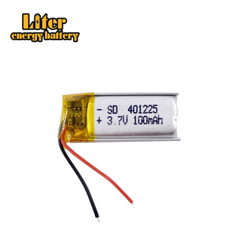 3.7v 401225 100mah Liter energy battery rechargeable lithium polymer battery for smart watch