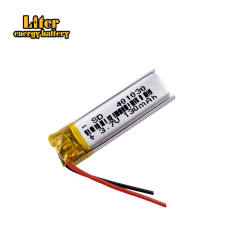 3.7V 130mAh 401030 Liter energy battery Lithium Polymer Rechargeable Battery For Mp3 MP4 MP5 GPS PSP mobile bluetooth