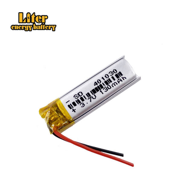 3.7V 130mAh 401030 Liter energy battery Lithium Polymer Rechargeable Battery For Mp3 MP4 MP5 GPS PSP mobile bluetooth