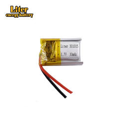 3.7v 301015 30mah Liter energy battery Bluetooth headset 3D self dry polymer lithium battery manufacturers selling glasses