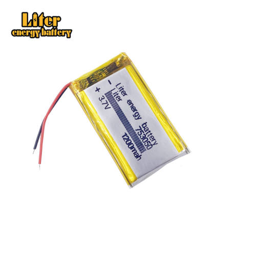 753050 3.7V 1200mAh Liter energy battery Lithium Polymer Rechargeable Battery For Mp3 DVD PAD mobile tablet pc power bank