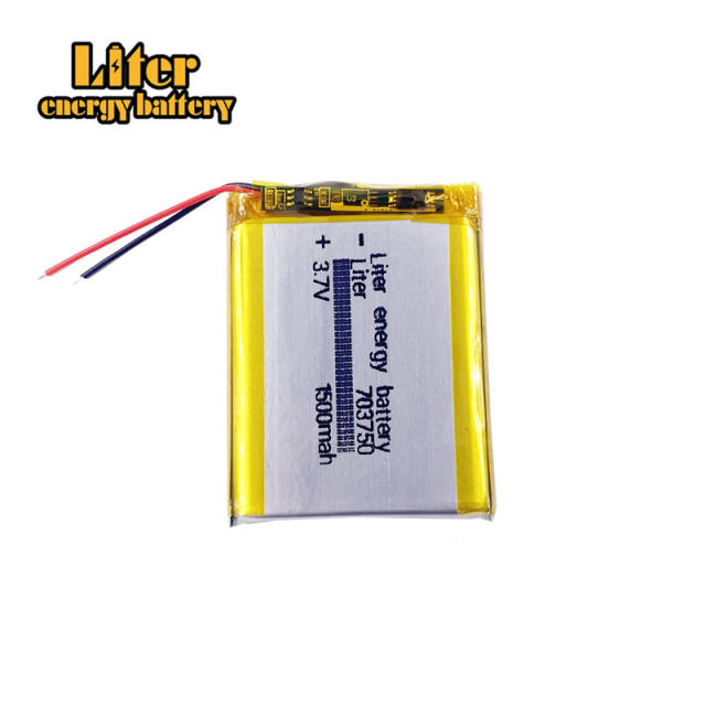 3.7v 703750 1500mAh Liter energy battery rechargeable lithium ion battery use for cell phone