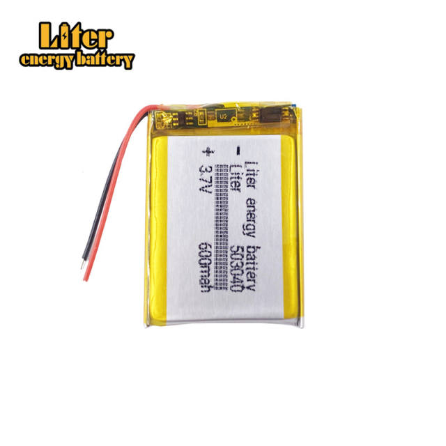 503040 3.7v 600mAh Liter energy battery Lithium Polymer Rechargeable Battery For MP3 MP4 GPS Recorder Headset Speaker