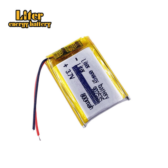 3.7V 800MAH 902535 Liter energy battery Lithium Polymer Rechargeable Battery For Mp3 headphone PAD DVD bluetooth camera