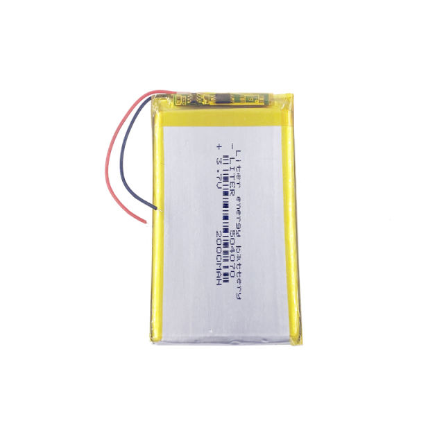 3.7 V 2000mah 504070 Liter energy battery lithium polymer battery  interphone navigator GPS vehicle traveling data recorder