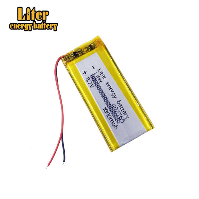 3.7v 1000mAh 402765 Liter energy battery Li ion polymer rechargeable battery group monitor interphone toys