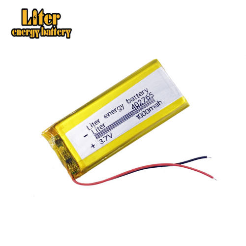 3.7v 1000mAh 402765 Liter energy battery Li ion polymer rechargeable battery group monitor interphone toys