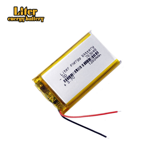 703048 3.7V 1200mAh Liter energy battery Lithium Polymer Rechargeable Battery  For Mp3 MP4 MP5 GPS mobile bluetooth