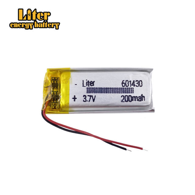 3.7V 601430 200mah Liter energy battery polymer lithium battery Bluetooth headset recording pen smart watch bracelet battery