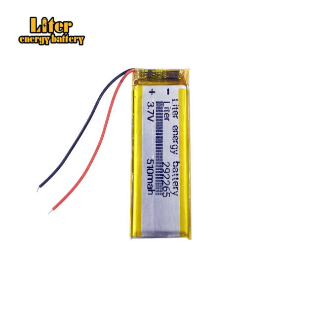 3.7V 292265 510MAH Liter energy battery lithium polymer battery MP3 MP4 MP5 GPS Bluetooth audio reading pen