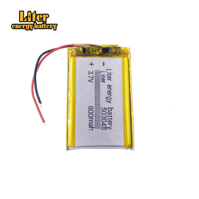 503048 800mah 3.7V Lithium Polymer Rechargeable Battery For MP3 MP4 GPS car recorder Bluetooth headset Toy