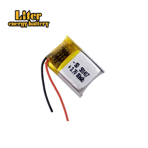 3.7V 80mAh 501417 Liter energy battery Lithium Polymer Rechargeable Battery cells For Mp3 MP4 MP5 GPS PSP mobile bluetooth