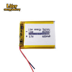 3.7V 600mAH 403443 Liter energy battery Li-Polymer Rechargeable Battery For Toy Recorder GPS MP3 MP4 Cell phone Glasses Navigator