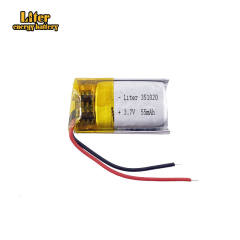3.7v 55mah 351020 Liter energy battery Lithium Polymer Rechargeable Battery For Mp3 bluetooth Recorder headphone