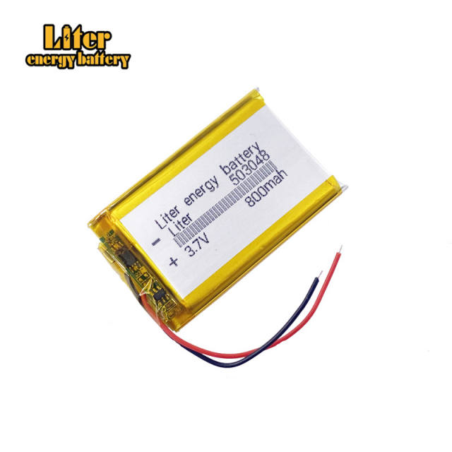 503048 800mah 3.7V Lithium Polymer Rechargeable Battery For MP3 MP4 GPS car recorder Bluetooth headset Toy