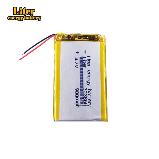 3.7V 323860 900mah Liter energy battery lithium polymer battery bluetooth e-books GPS PDA Recreational machines