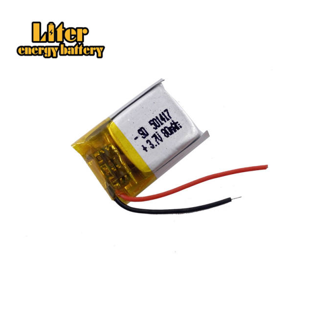 3.7V 80mAh 501417 Liter energy battery Lithium Polymer Rechargeable Battery cells For Mp3 MP4 MP5 GPS PSP mobile bluetooth