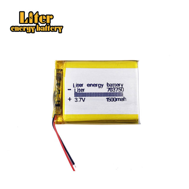 3.7v 703750 1500mAh Liter energy battery rechargeable lithium ion battery use for cell phone