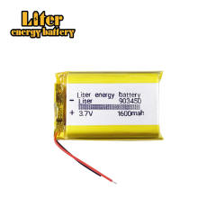 903450 1600mAh 3.7v lithium polymer rechargeable battery for mp3 MP4 MP5 Speaker E-book PAD PSP