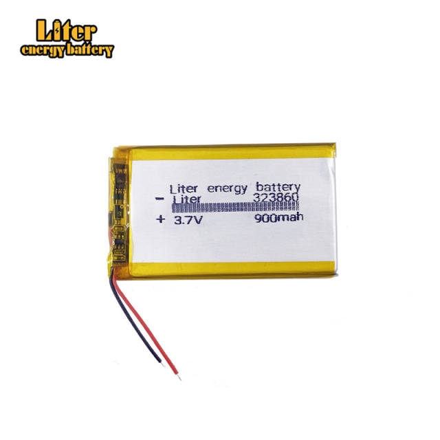 3.7V 323860 900mah Liter energy battery lithium polymer battery bluetooth e-books GPS PDA Recreational machines