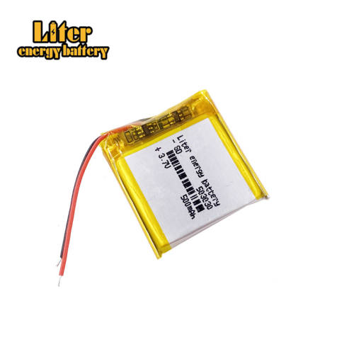 503030 3.7v 500mah Lithium Polymer Rechargeable Battery for recorder video CAR DVD Camera GPS bluetooth speaker