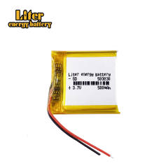 503030 3.7v 500mah Lithium Polymer Rechargeable Battery for recorder video CAR DVD Camera GPS bluetooth speaker