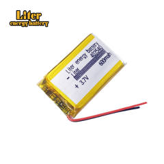 3.7V 600mAh 402540 Liter energy battery Polymer Lithium Rechargeable for MP3 GPS DVD bluetooth recorder e-book camera